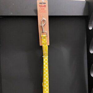 friendli 5ft. Comfort (Yellow with white dots) Dog Leash * Padded Handle*